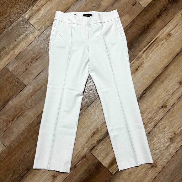 Talbots Signature Dress Pants Ivory Rayon Blend Size 10 Petite Preowned - Picture 1 of 11